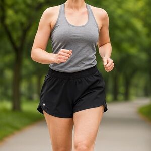 Lululemon Hotty Hot Tracker Black Running Shorts Size 14